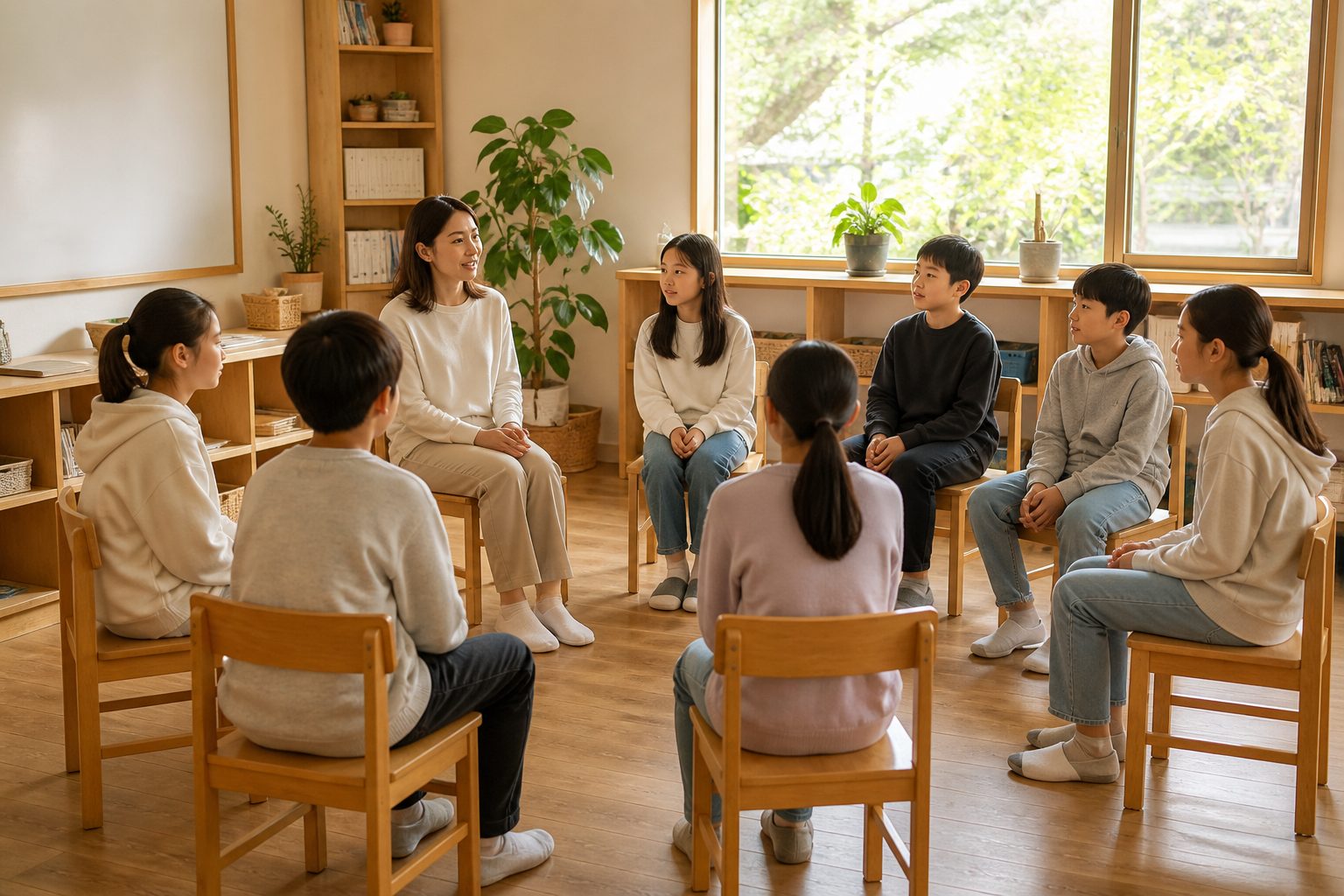 다온학교 교실 수업 풍경